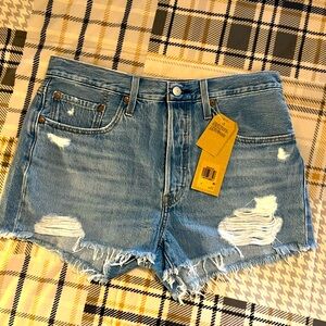 Levi’s 501 high rise shorts.